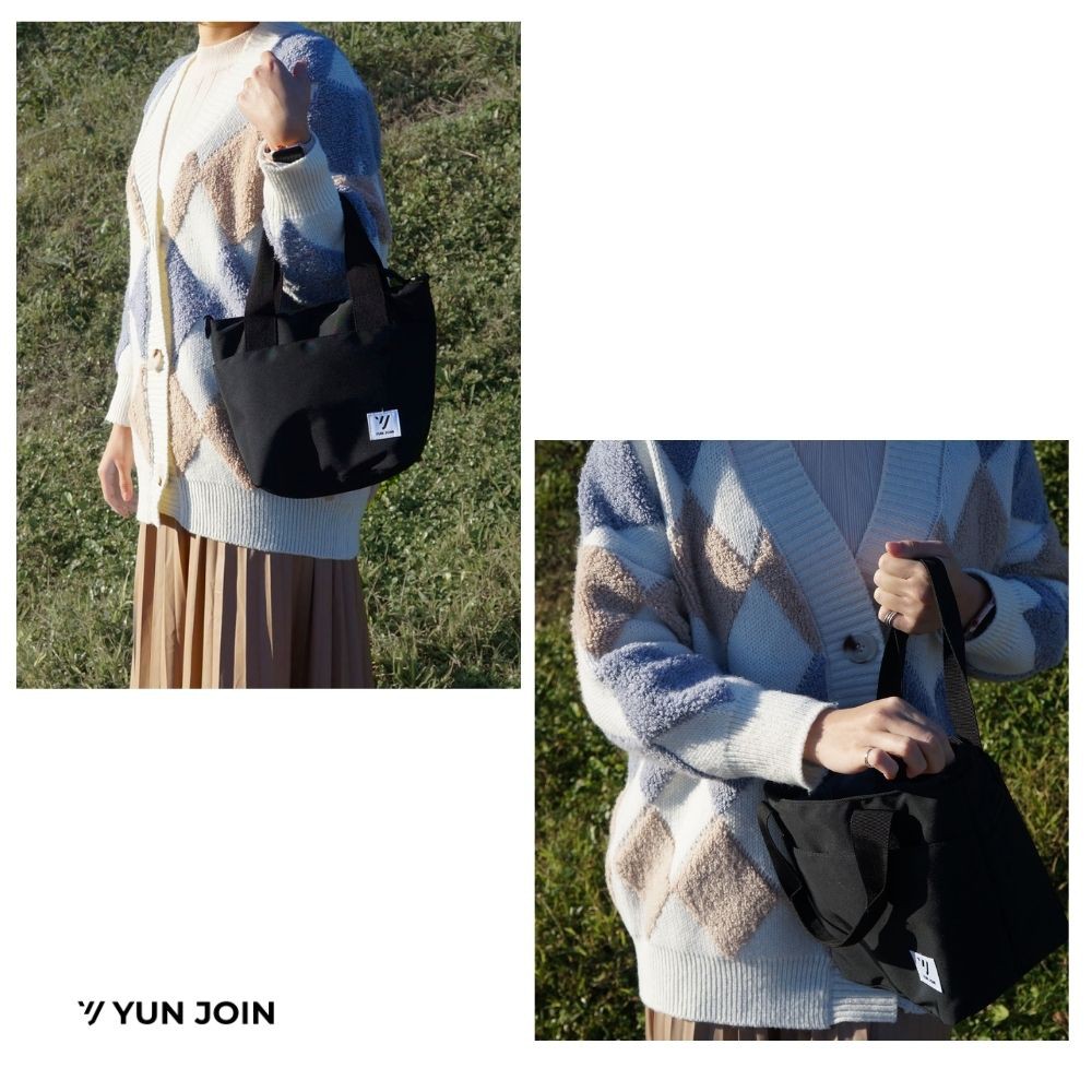 【YUNJOIN】TWILL-Handbag and side backpack, , large