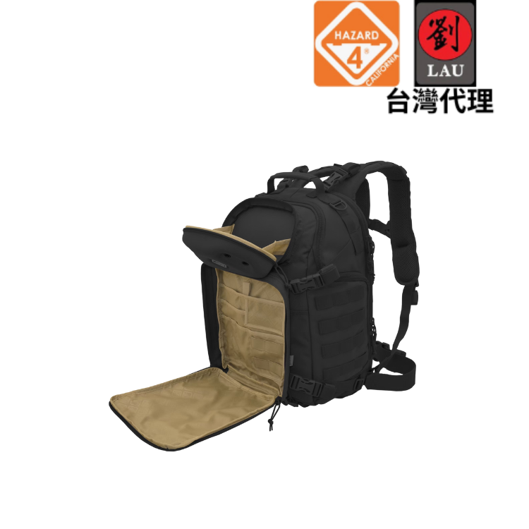[劉氏國際]HAZARD 4 BKP-DBG-BLK 外部載體式戰術後背包(黑), , large