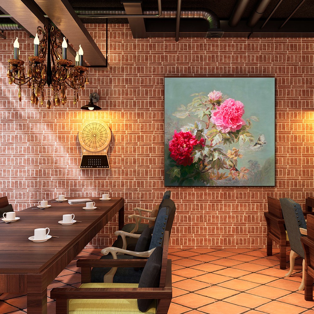 【御畫房】榮華富貴 國家一級畫師手繪油畫80&times;80cm(VF-69), , large