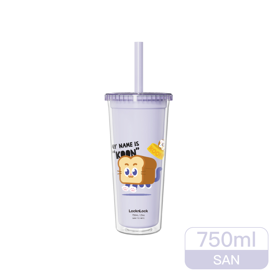 樂扣酷趣珍奶吸管隨行杯750ml, , large