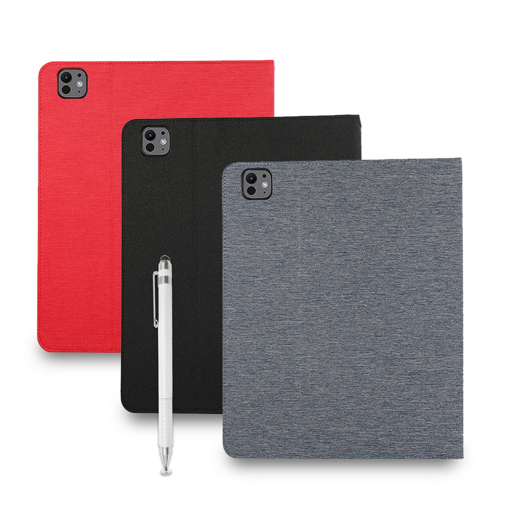 【LP121專業布紋款】iPad Pro 11吋 2024 平板保護皮套(內置筆槽)(附精細觸控筆), , large