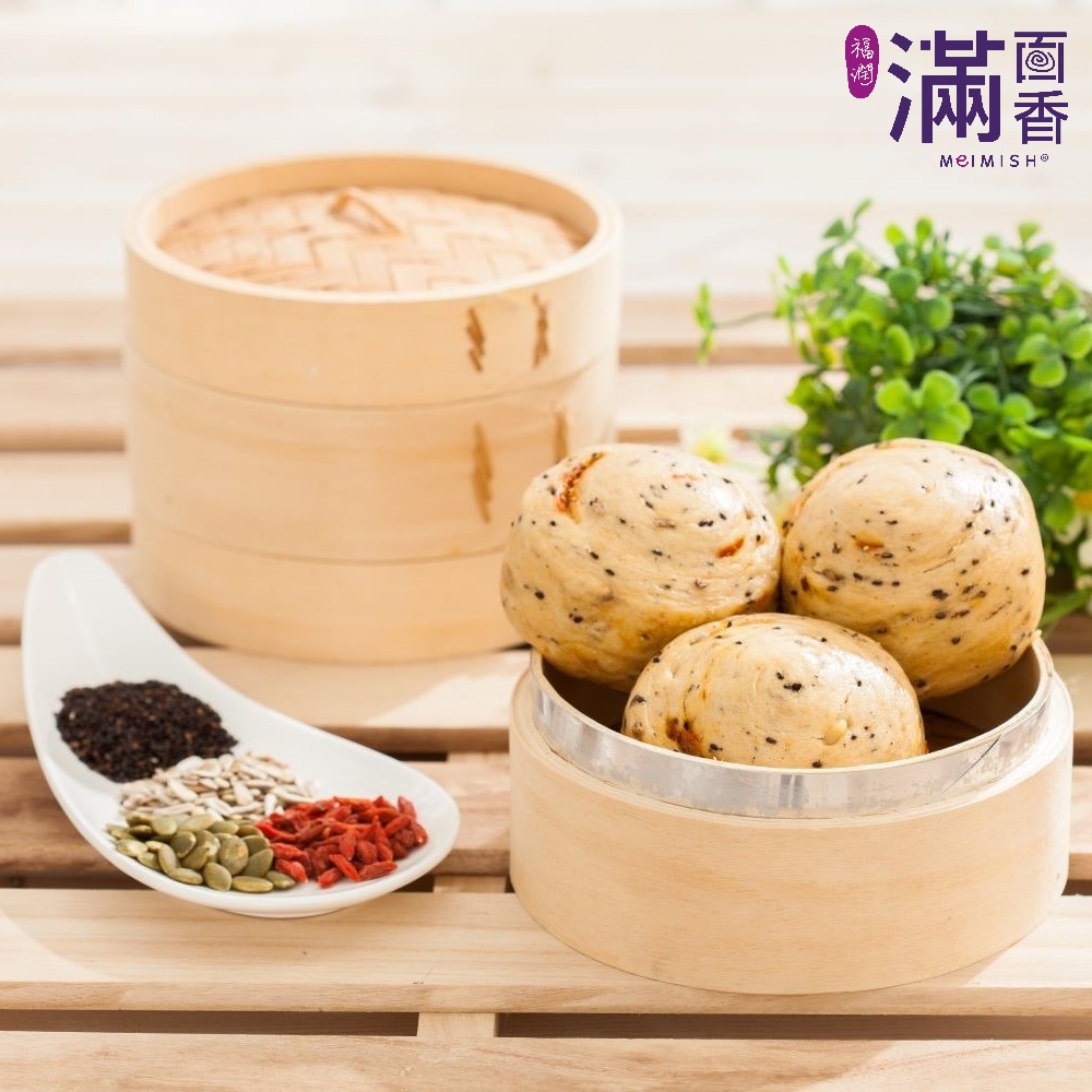 [滿面香] 五穀全稞麥(無糖)饅頭, , large
