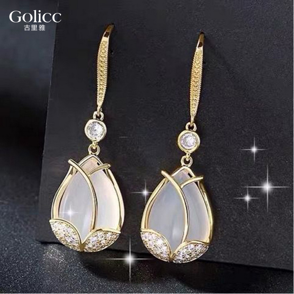 【Gulicc】古莉可 耳環 鬱金香花多耳環, , large