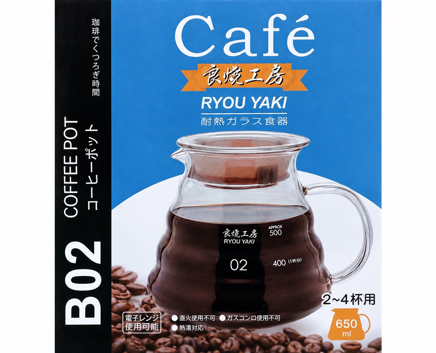 【HIYASU日安工坊】良燒B02耐熱玻璃壺-650ml, , large