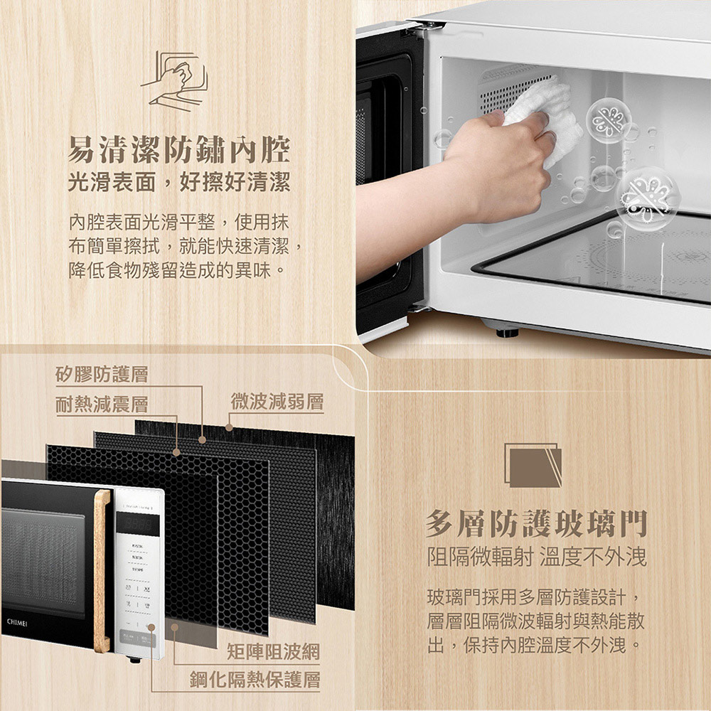 CHIMEI 奇美 20L微電腦平台式微波爐 MV-20B0FM, , large