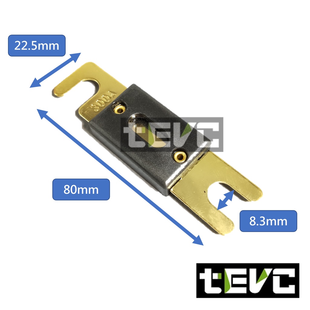 《tevc》ANL B2 一進二出 音響改裝 保險絲盒 兩路保險絲座 100Ax2 保險絲 電壓表 故障燈, , large