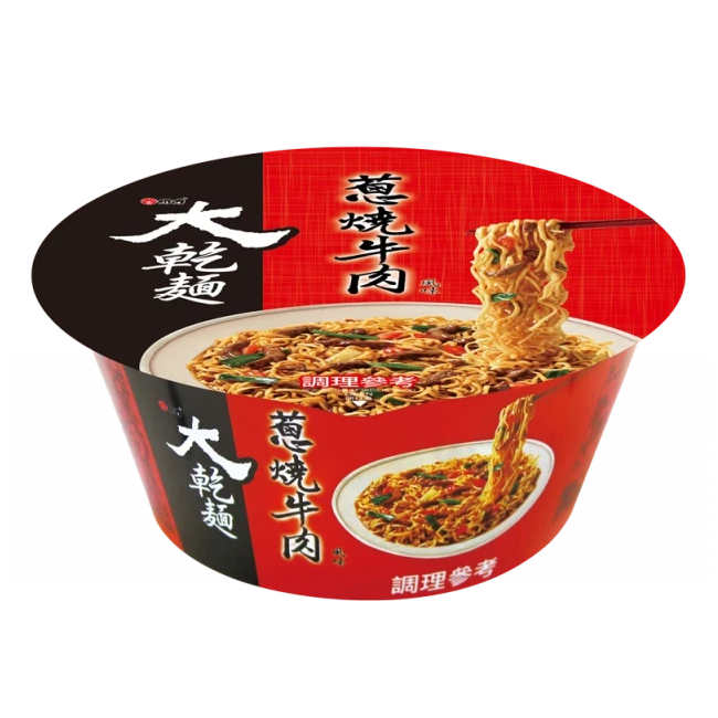 維力大乾麵蔥燒牛肉風味桶麵105g, , large