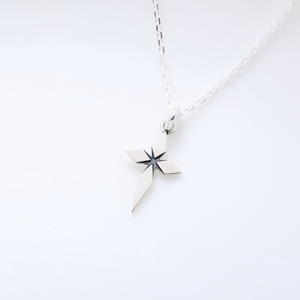 【Angel & Me】Star of Bethlehem Cross 925 sterling silver necklace Christmas gift, , large