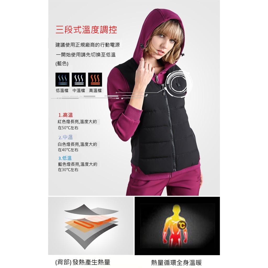 TECTOP探拓戶外【80249男款溫控智慧羽絨背心】【黑色】寒流必備, , large
