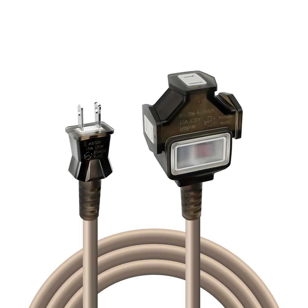 SYNCO 5m Desert Color Power Extension Cord with Bag New Safety Regulations MIT, , large