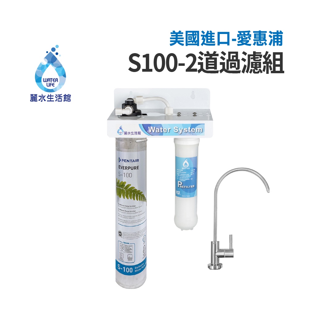 【麗水生活】EVERPURE 愛惠浦S-100二道過濾組- 美國原裝進口濾心 過濾器淨水器, , large