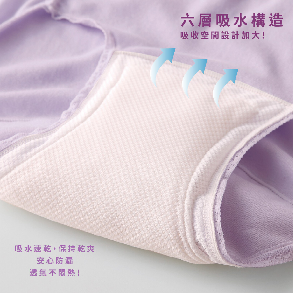 日本製【CERVIN】女用速吸安心月經防漏內褲, , large