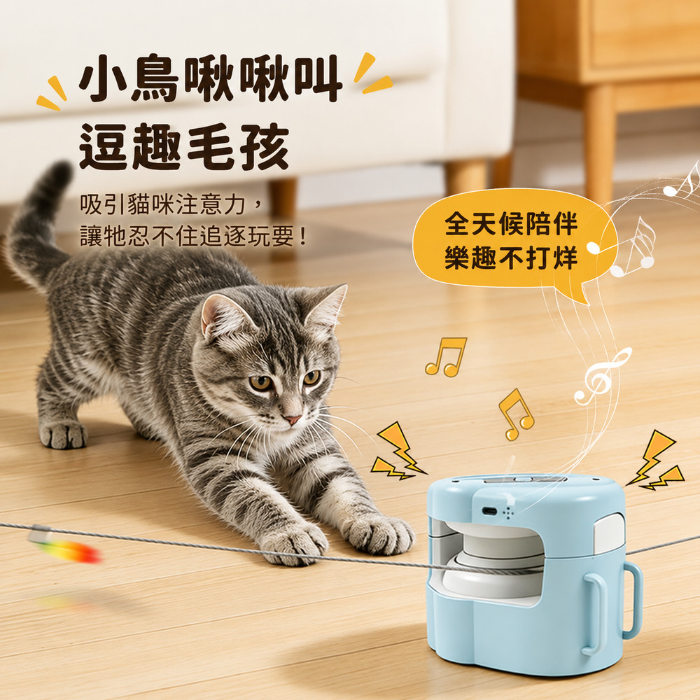 Animali｜智能貓咪追逐互動玩具, , large
