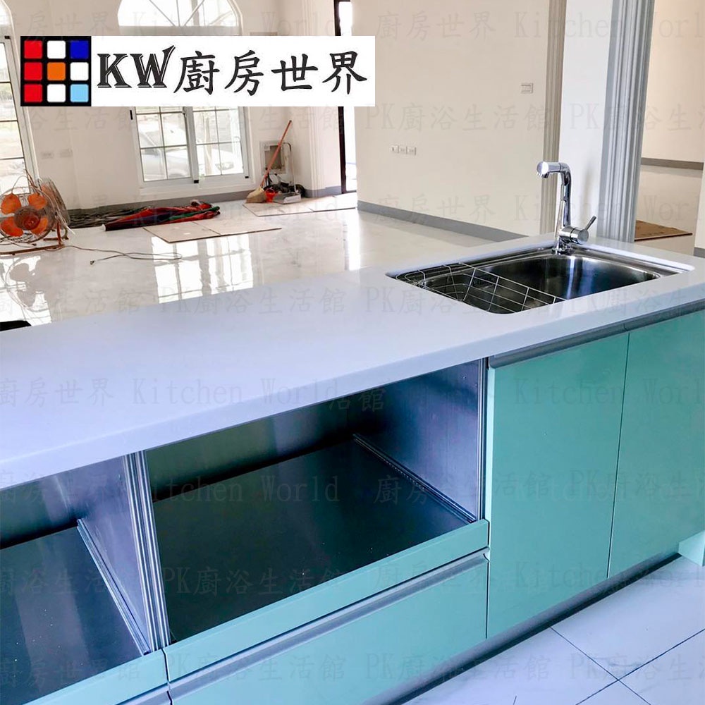 【KW廚房世界】系統廚具 廚房設計 客製化 廚櫃 流理台 工廠直營 一字型流理台 林內牌 瓦斯爐 林內排油機, , large