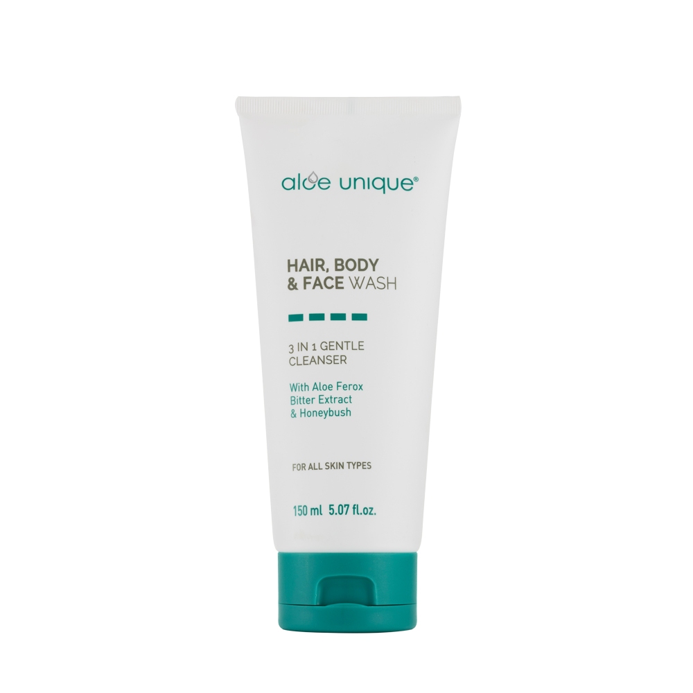 aloe unique 優尼客 開普蘆薈全身潔淨露 150ml 低敏 洗澡 洗髮 洗臉 苦膠, , large