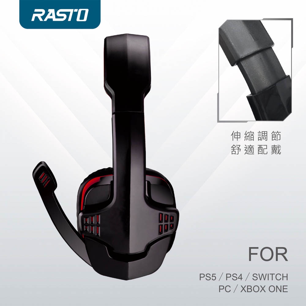 RASTO RS35 Storm Gaming Headset - High-sensitivity microphone and comfortable design for long-term wear, , large