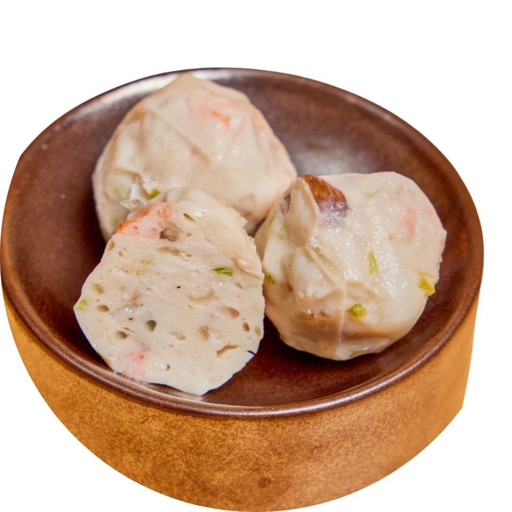 【全國麗園】海鮮三寶丸300g 旗魚x蝦仁x花枝 三重鮮味 層次豐富 熟食 即食料理 冷凍調理包 冷凍料理包 冷凍食品, , large
