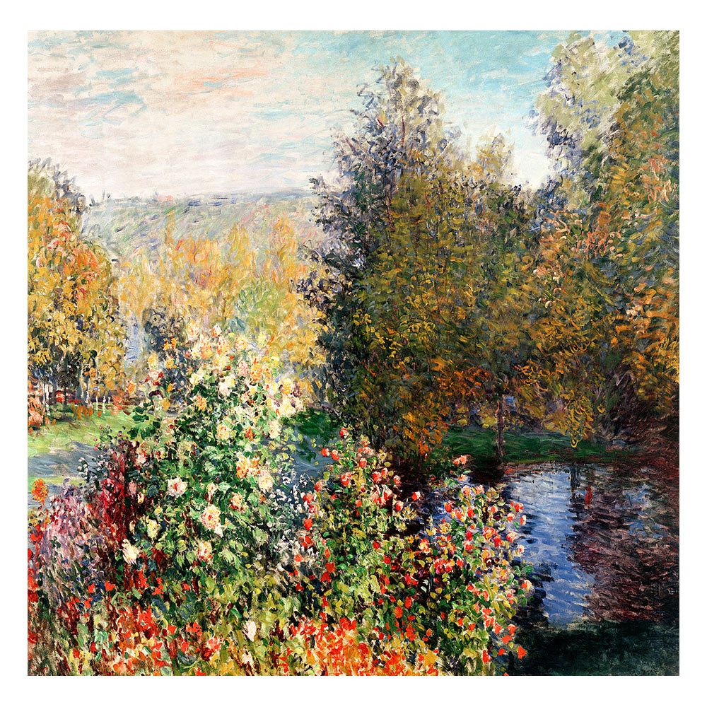 【御畫房】花園的一角 國家一級畫師手繪油畫80&times;80cm(VF-176), , large