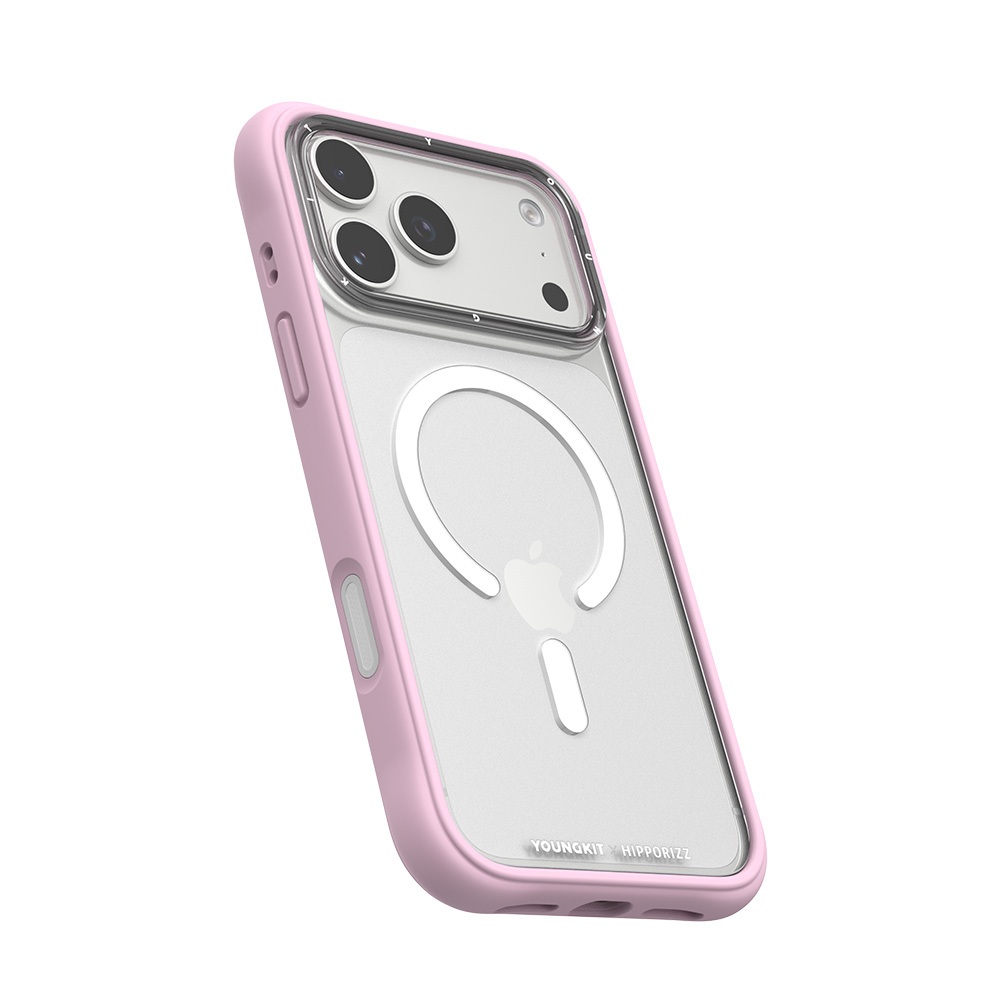 【HIPPORIZZ】iPhone 17 Pro Max Youngkit Swapit 櫻花粉矽膠磁吸保護殼, , large