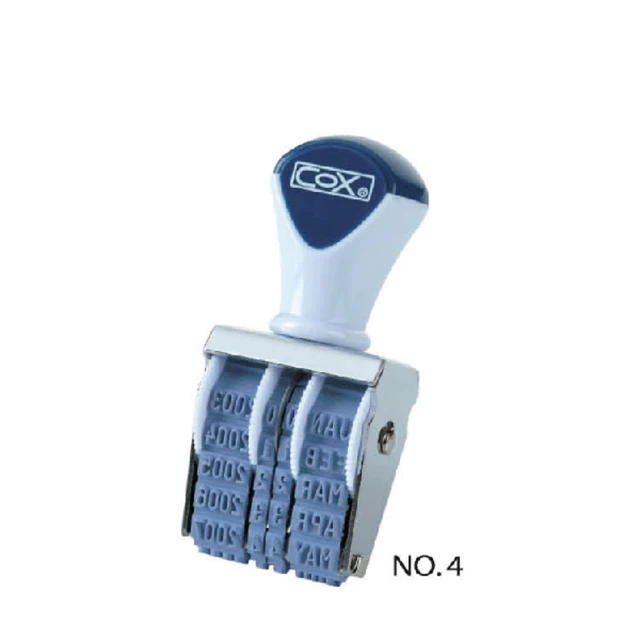 【COX 三燕】4號字 英文 日付印 字高3.9mm /個 NO.4, , large