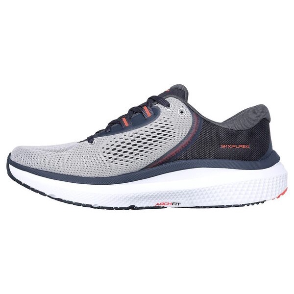 Skechers Go Run Pure 4 男 慢跑鞋 運動 訓練 止滑 支撐 輕量 灰橘 [246082GYOR], , large