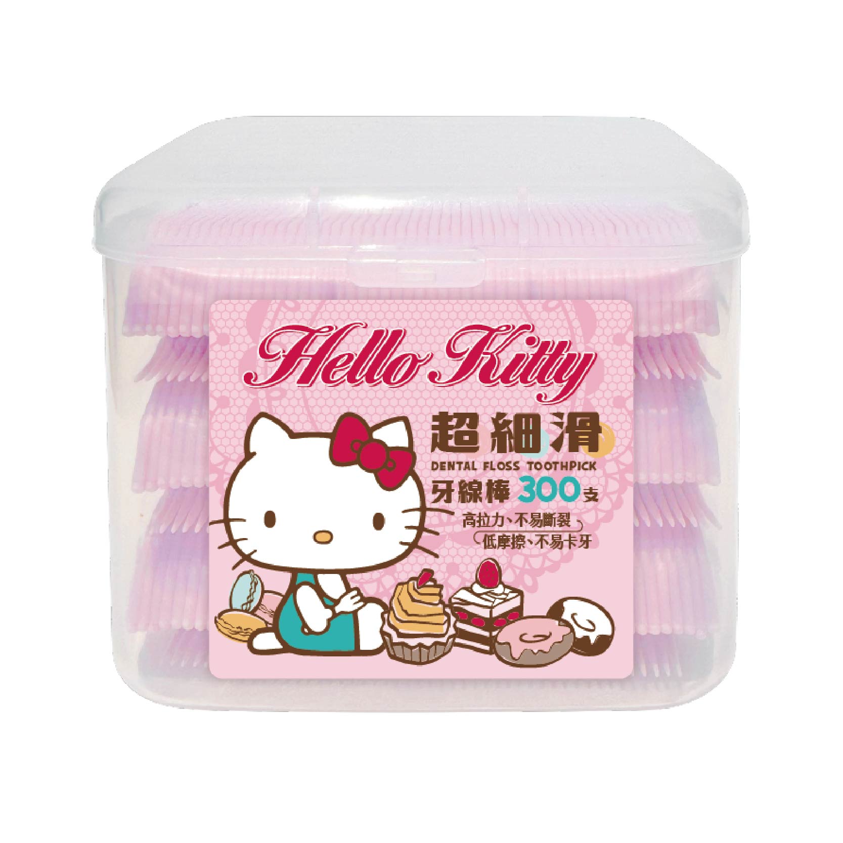 [寶富華]Hello Kitty超細滑牙線棒300支, , large