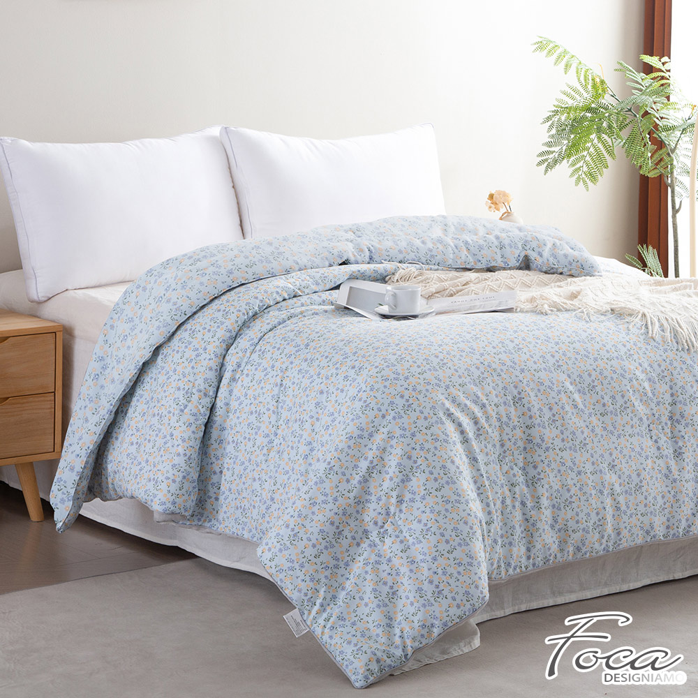 【FOCA】Tranquil Style - Gray | 100% Washable Fleece Down Comforter (Double 180x210cm), , large