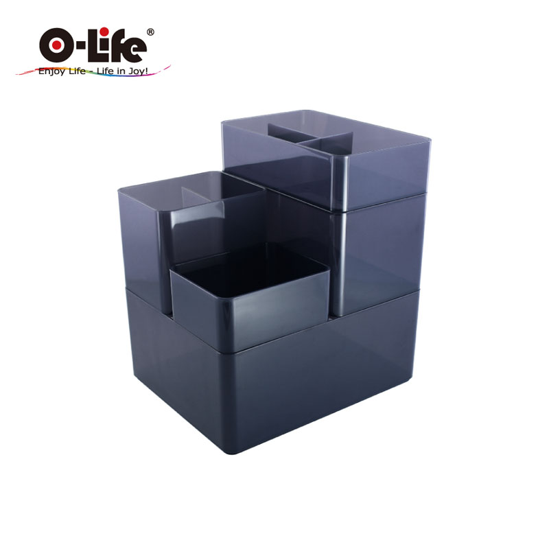 【O-Life】B-013 stacking storage box-red 5-piece set, , large