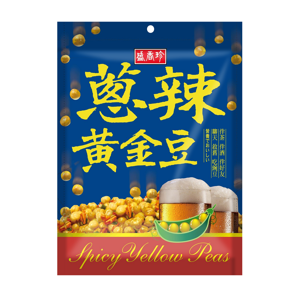 盛香珍蔥辣黃金豆220g, , large
