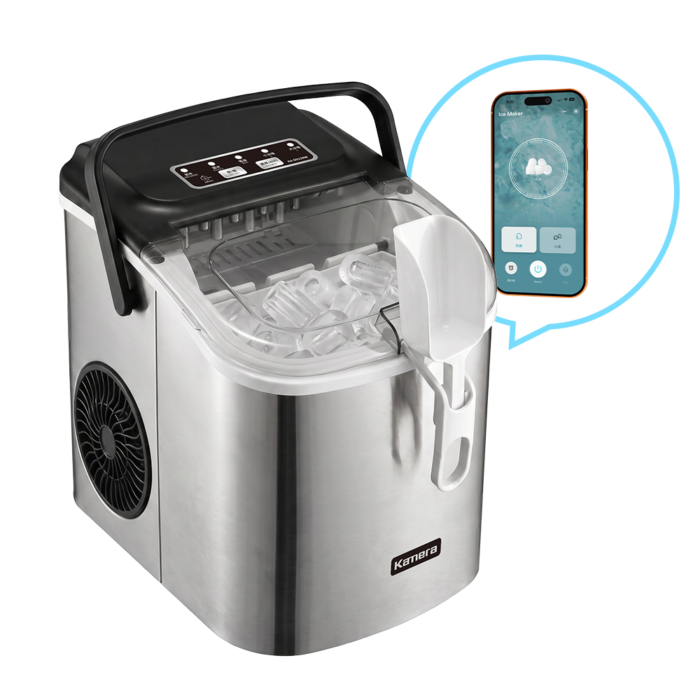 Kamera WiFi 全自動微電腦製冰機 子彈型冰塊 全新升級 KA-SD12NW（外觀圓弧）, , large