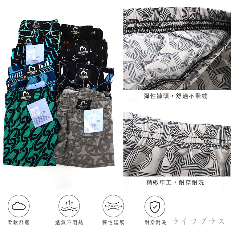 無限舒適速乾涼感平口褲-P5885-12件, , large