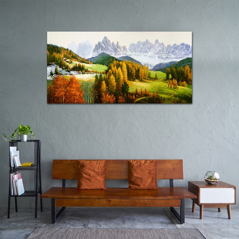 【御畫房】天山秋色 國家一級畫師手繪油畫60&times;120cm(VF-125), , large