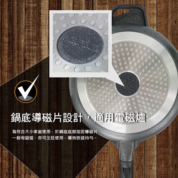 PERFECT 理想牌 極緻鑄造不沾炒鍋炒鍋IH無蓋附蓋 無蓋40cm-Leidea樂德兒, , large