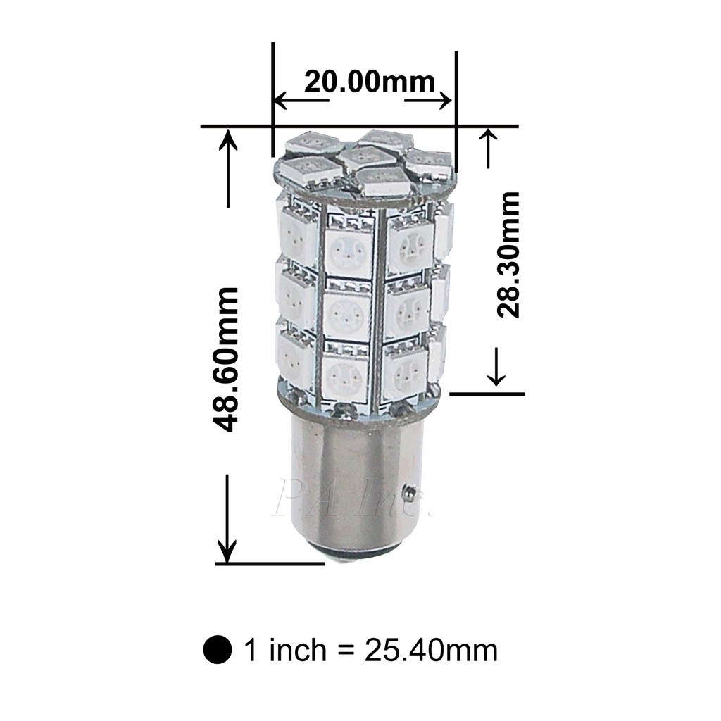 【PA LED】1157 雙芯 30晶 90晶體 SMD LED 煞車燈 方向燈 紅光/黃光/粉紅光/綠光/白光/粉紫光, , large