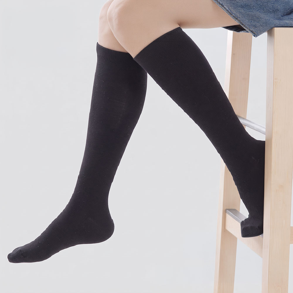 [凱美棉業] MIT台灣製 精梳棉膝下中筒襪 22-26cm, , large