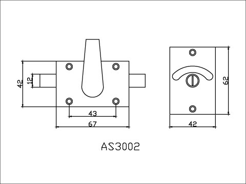 Door Latch, , large