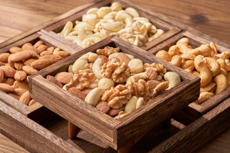 Mixed Nuts 3-Pack + 1 Bonus Pack  | Low-Temperature Roasted, Unsalted Healthy Nut Mix【ChouChou Enterprise】, , large