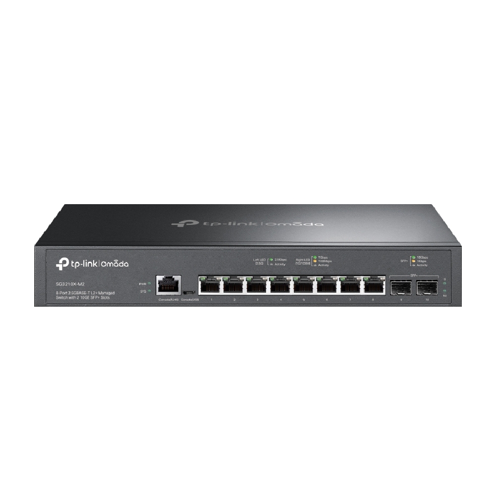 TP-LINK 昌運監視器 SG3210X-M2 8埠2.5G L2+管理型交換器 8&times;2.5 Gbps RJ45連接埠, , large