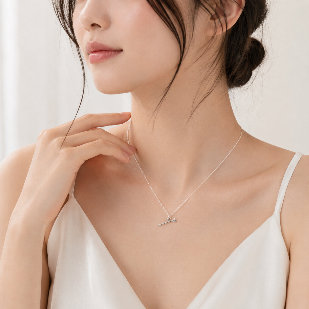 【Angel & Me】仙女棒 許願成真 s925 純銀項鍊 生日 情人節 禮物, , large