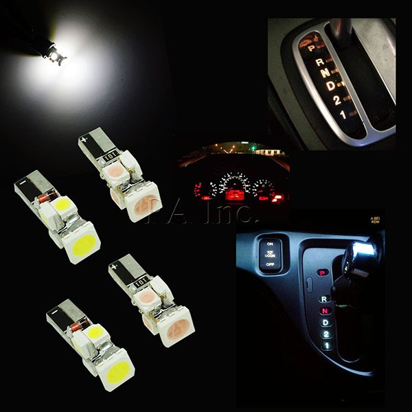【PA LED】 T5 5晶 360度 多角度發光 SMD LED 白光 粉紫光 排檔燈 儀表燈 指示燈 冷氣燈 面板燈, , large