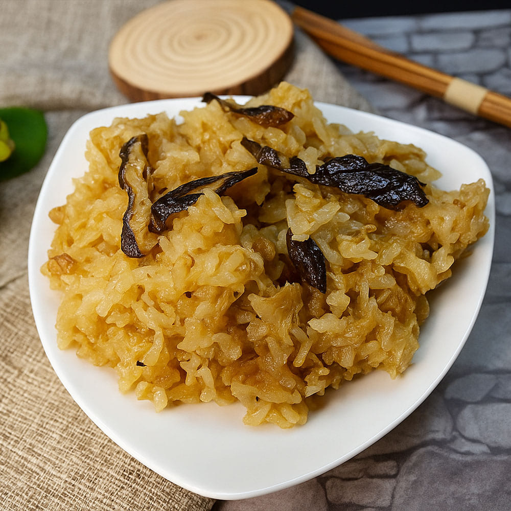 【旺意香】純素香菇麻香油飯6包(200g/包〉(免運費), , large