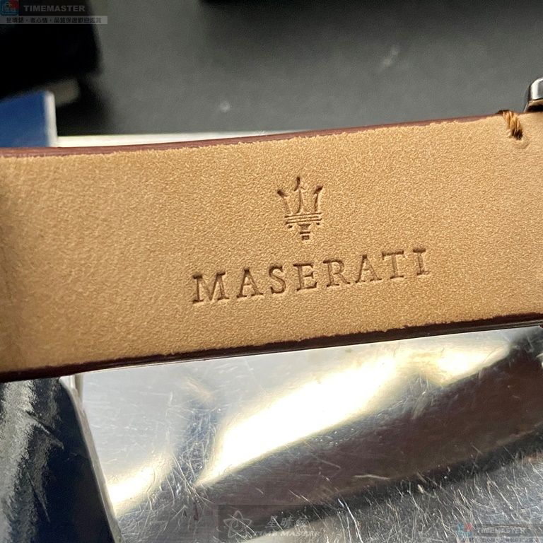 [星晴錶業]MASERATI手錶,42mm,R8871630001亮銅色錶面銀錶殼咖啡色真皮皮革錶帶款, , large