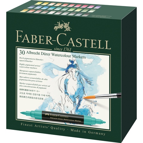 Faber-Castell輝柏 雙頭水彩麥克筆套組/麥克筆-30支入, , large