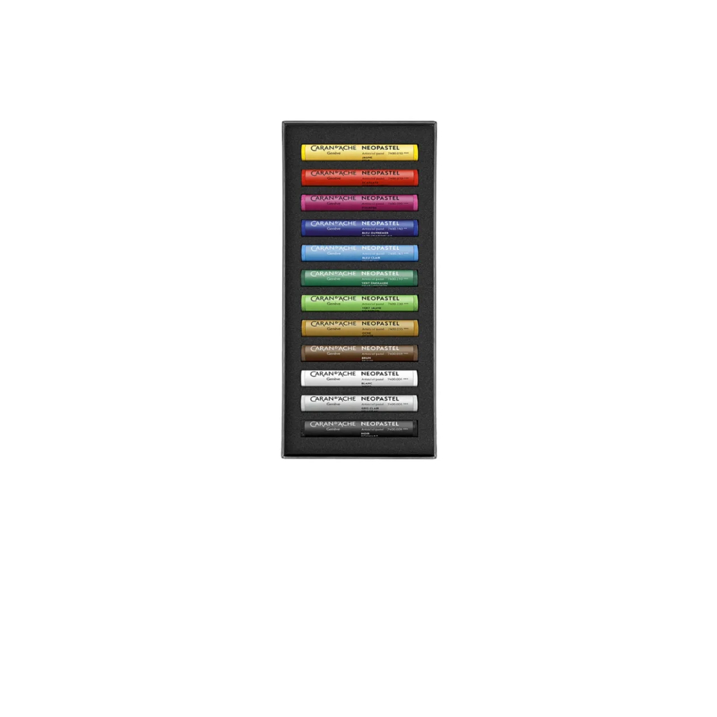 *需預訂請聊聊瑞士CARAN D'ACHE卡達 NEOPASTEL&reg; 專家級油性粉彩-12色(7400.312), , large