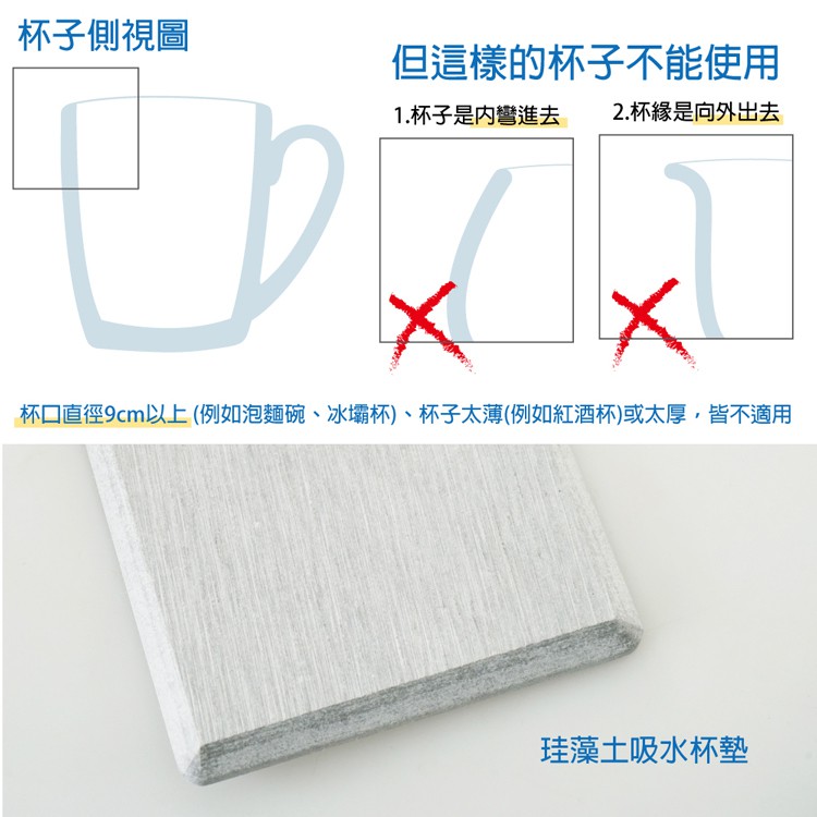 【OSHI歐士】馬克杯架瀝水架 珪藻土杯墊 吸水杯墊 個人立杯架 辦公室小物, , large