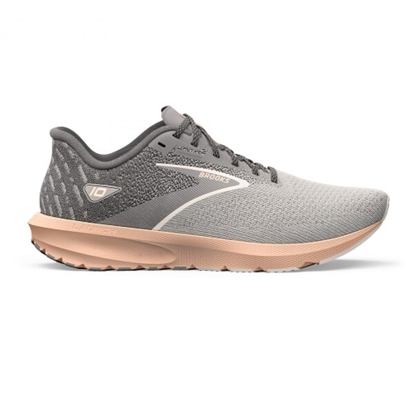 Brooks Launch 10 女 慢跑鞋 發射系列 競速跑鞋 推進加速 灰橘 [1203981B179], , large