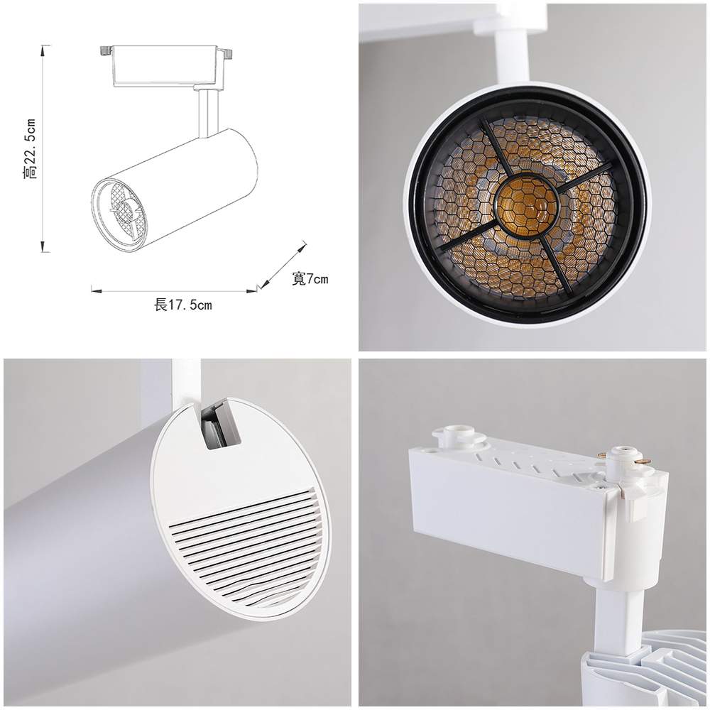 【卡米達】30W LED 軌道燈 黃光(CA1905WH-3000K), , large