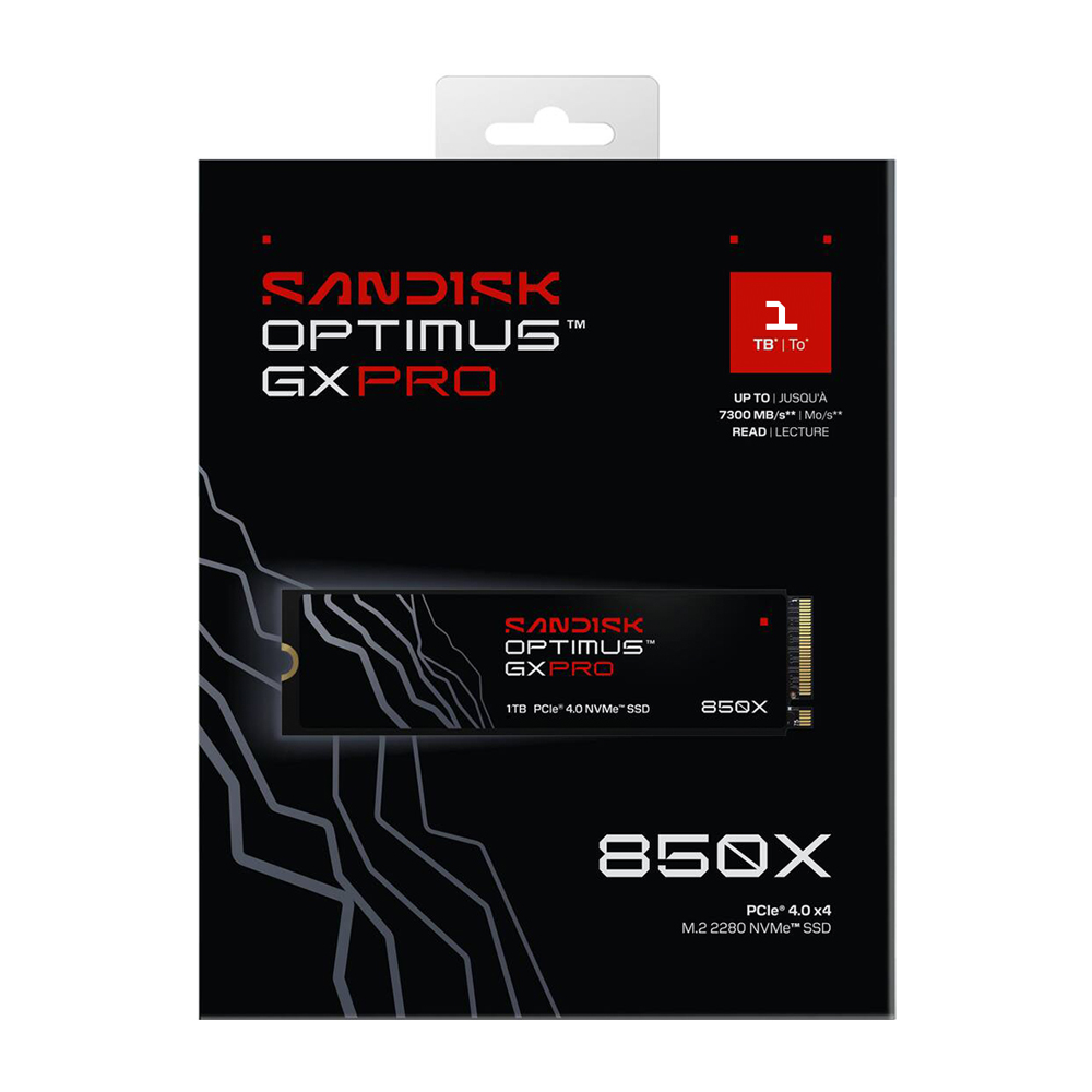 【SanDisk】Optimus GX PRO 850X NVMe 1TB 無散熱片 SSD M.2 2280 代理商保固公司貨, , large