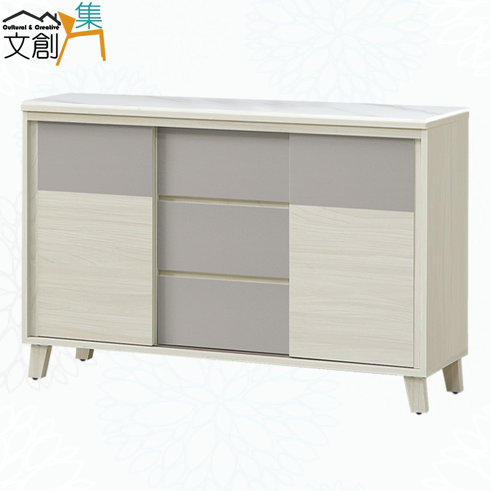 【文創集】泰勒曼4尺岩板低餐櫃(客約商品), , large