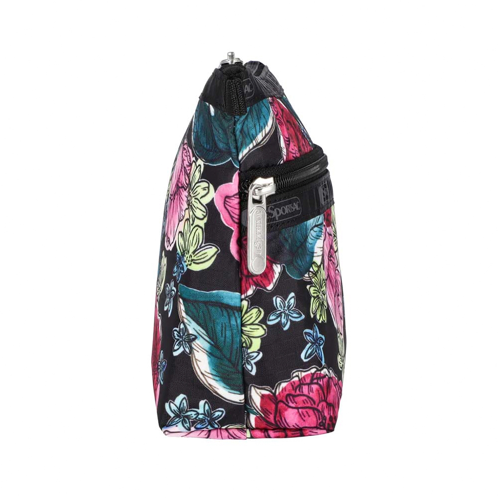 |快速出貨|Lesportsac Cosmetic Clutch 雙層拉鍊收納化妝包/ 夜花織夢, , large
